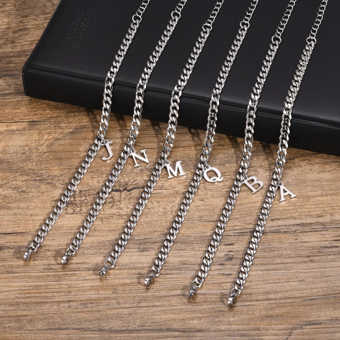 A-Z Initial Bracelets for Men Women