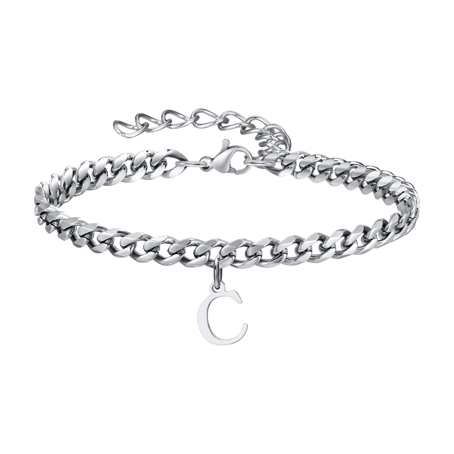 A-Z Initial Bracelets for Men Women