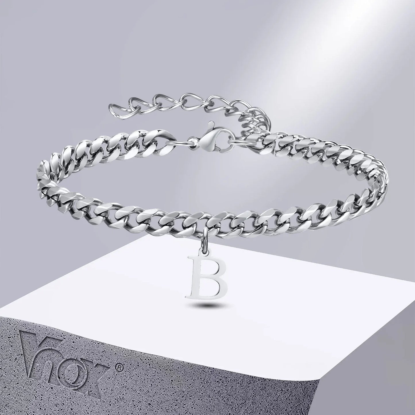 A-Z Initial Bracelets for Men Women