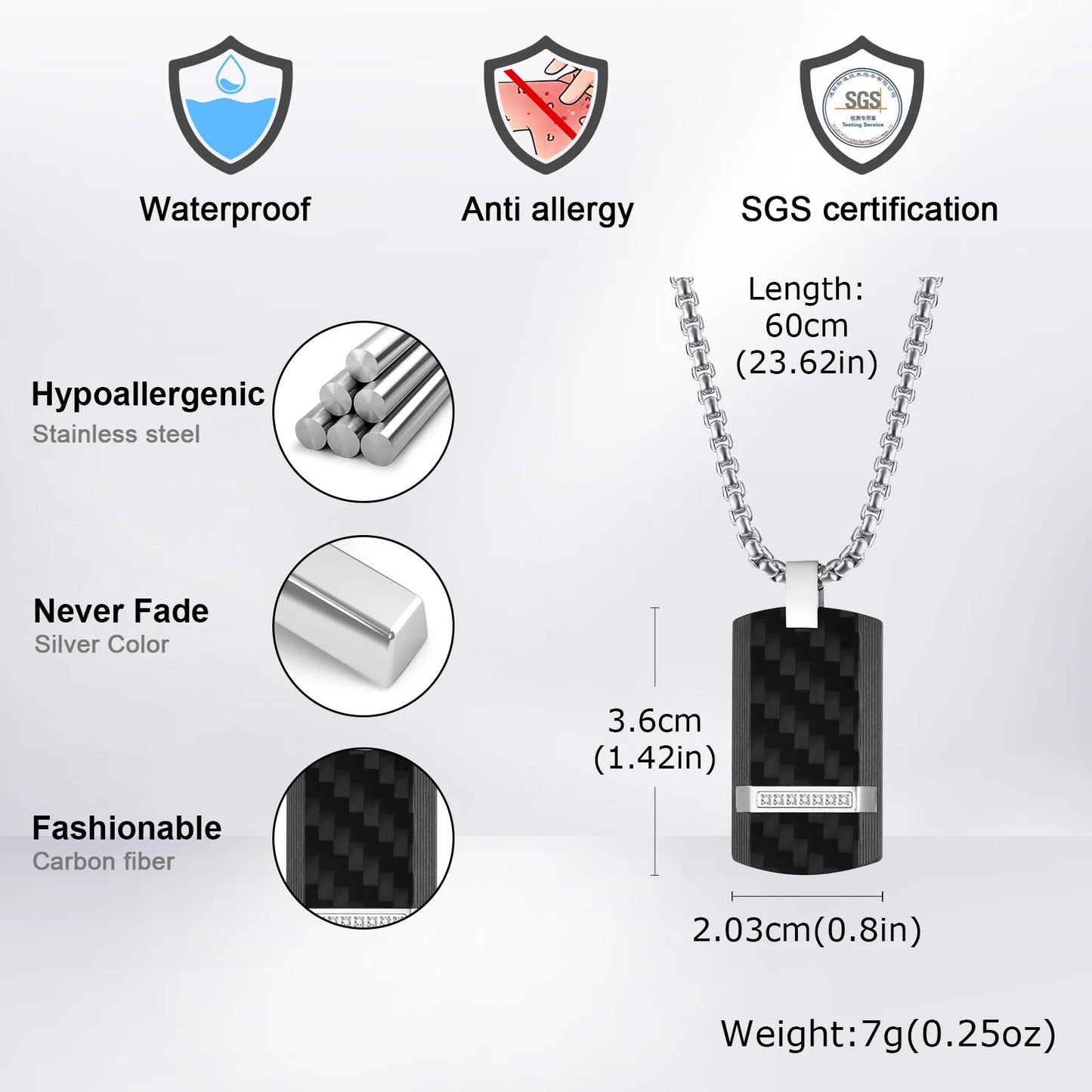 Luxury Carbon Fiber Necklaces