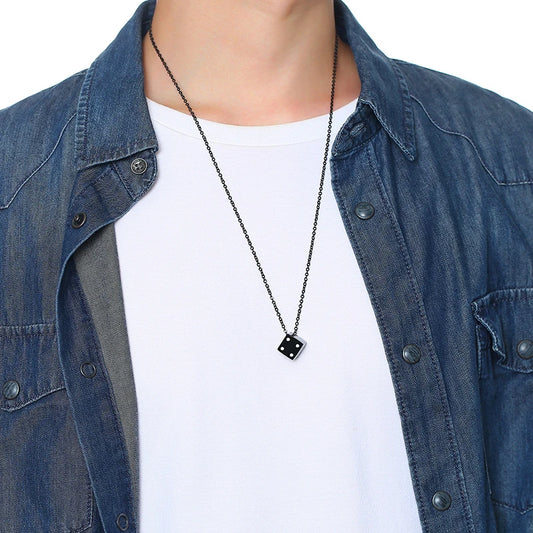 Men's Cool Cube Dice Style Necklaces