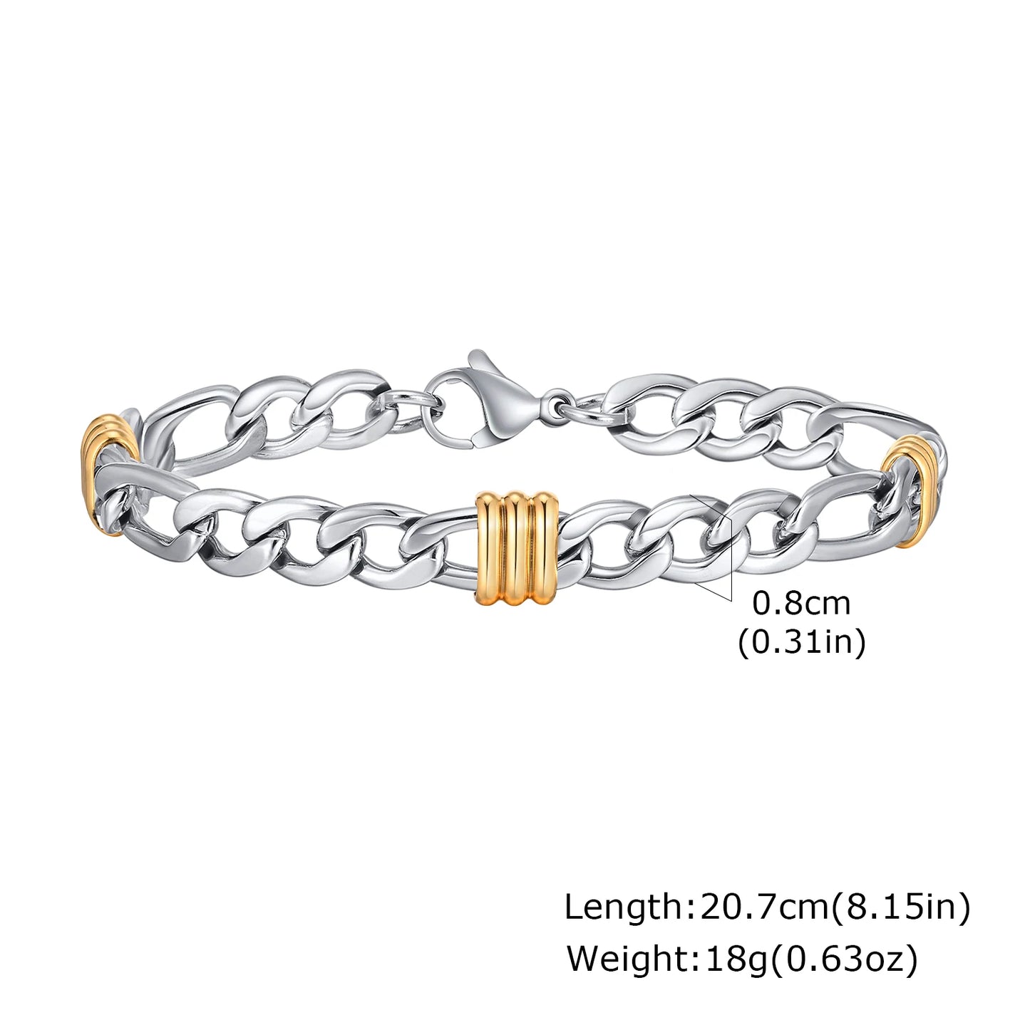Stylish Rope Chain Bracelets with Tubes