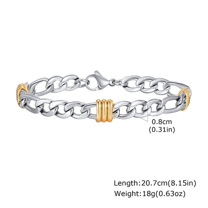 Stylish Rope Chain Bracelets with Tubes