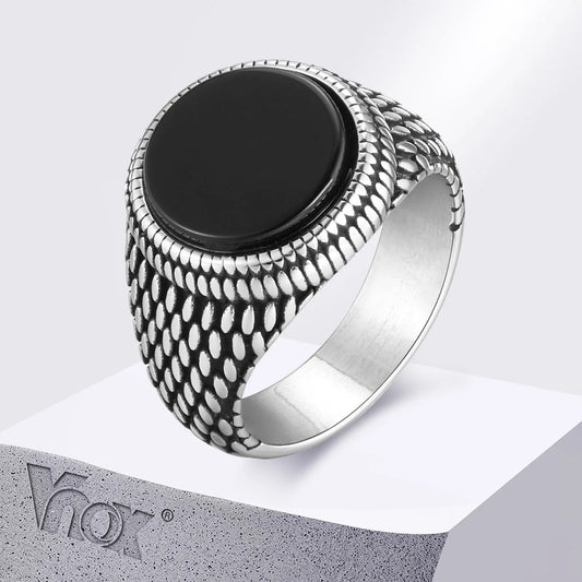Stainless Steel Scales Hip Hop Ring